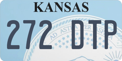 KS license plate 272DTP