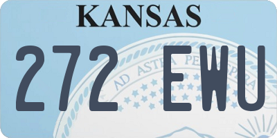 KS license plate 272EWU