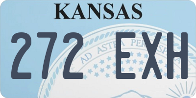 KS license plate 272EXH