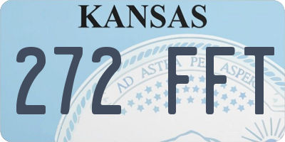 KS license plate 272FFT