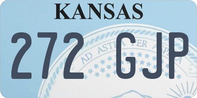 KS license plate 272GJP