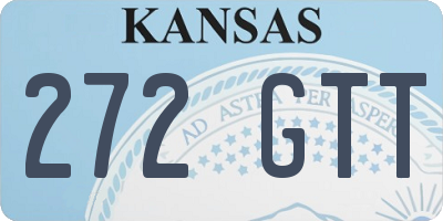 KS license plate 272GTT