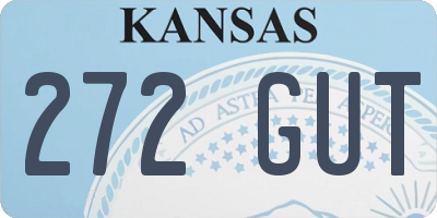 KS license plate 272GUT