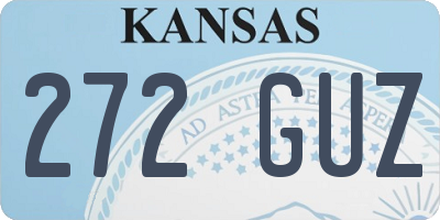 KS license plate 272GUZ