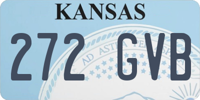 KS license plate 272GVB