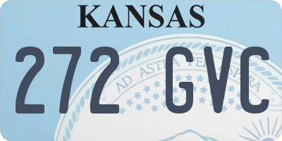 KS license plate 272GVC