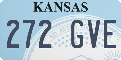 KS license plate 272GVE