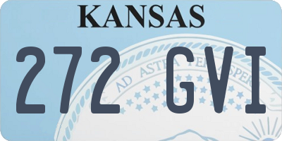 KS license plate 272GVI