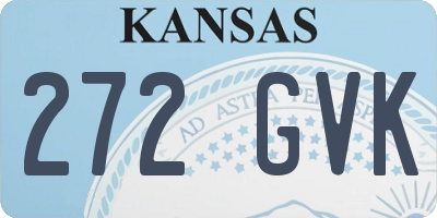 KS license plate 272GVK