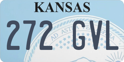 KS license plate 272GVL