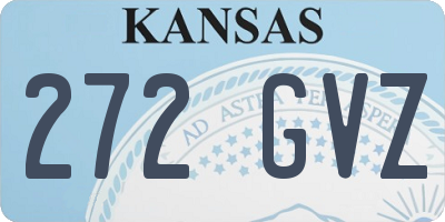 KS license plate 272GVZ
