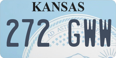 KS license plate 272GWW