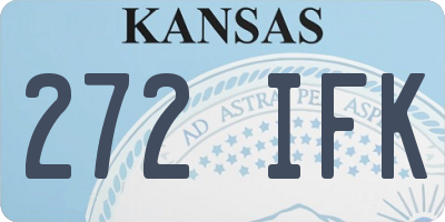 KS license plate 272IFK