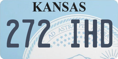 KS license plate 272IHD