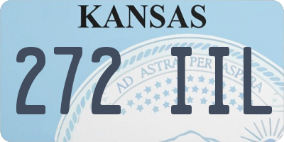 KS license plate 272IIL