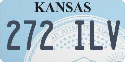 KS license plate 272ILV