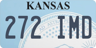 KS license plate 272IMD