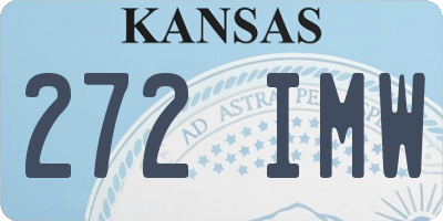 KS license plate 272IMW