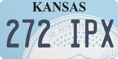 KS license plate 272IPX