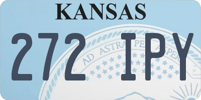 KS license plate 272IPY