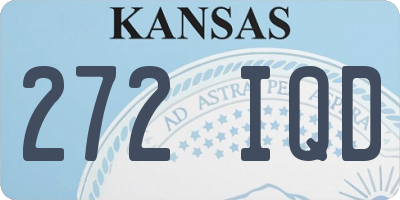 KS license plate 272IQD