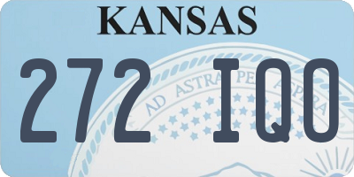 KS license plate 272IQO