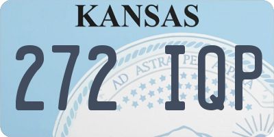 KS license plate 272IQP