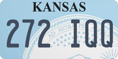 KS license plate 272IQQ