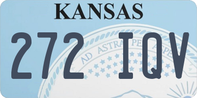 KS license plate 272IQV