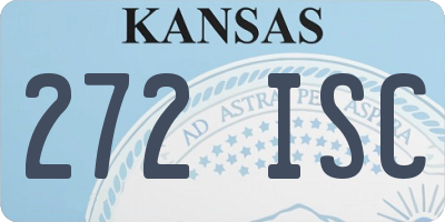 KS license plate 272ISC