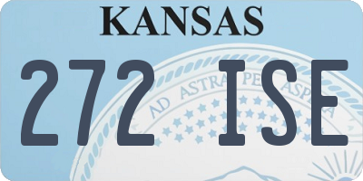 KS license plate 272ISE