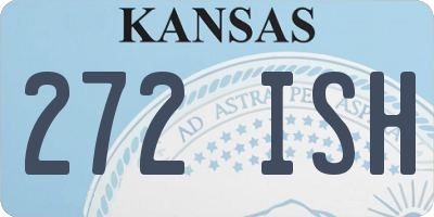 KS license plate 272ISH