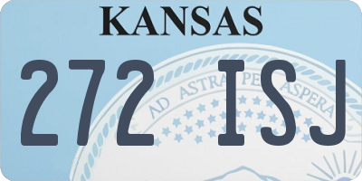 KS license plate 272ISJ