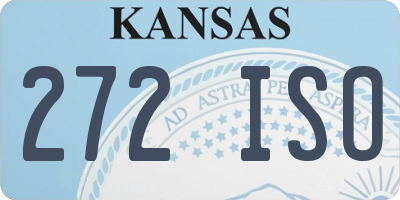 KS license plate 272ISO