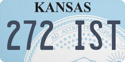 KS license plate 272IST