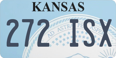 KS license plate 272ISX
