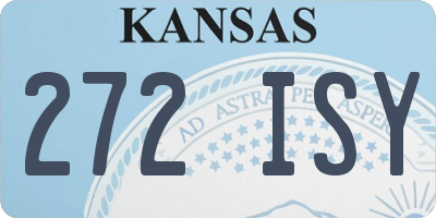 KS license plate 272ISY