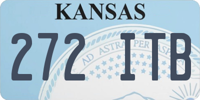 KS license plate 272ITB