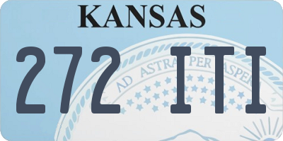 KS license plate 272ITI