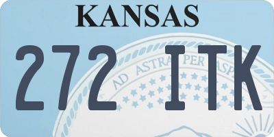KS license plate 272ITK