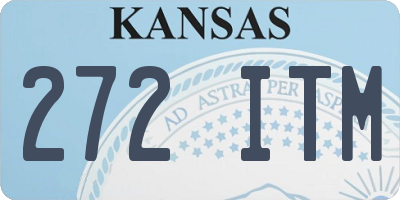 KS license plate 272ITM