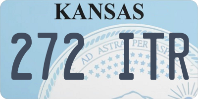 KS license plate 272ITR