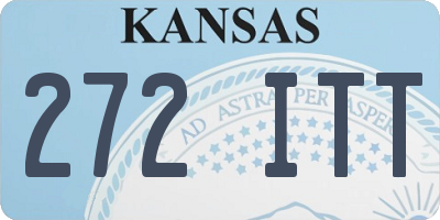 KS license plate 272ITT