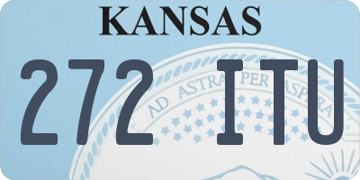 KS license plate 272ITU