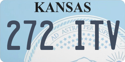 KS license plate 272ITV