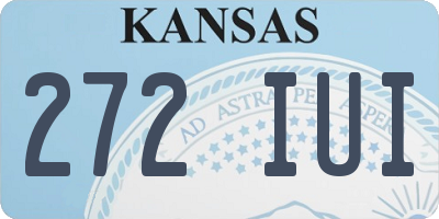 KS license plate 272IUI