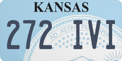 KS license plate 272IVI