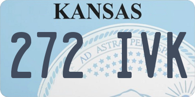 KS license plate 272IVK