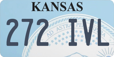 KS license plate 272IVL