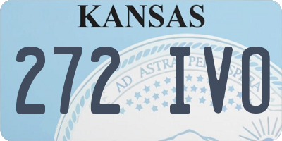 KS license plate 272IVO